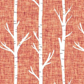 mandarin linen birch trees