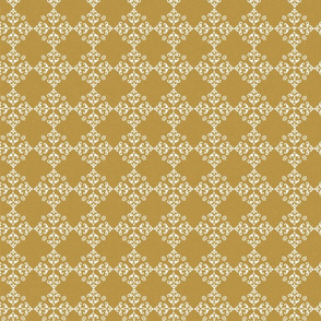 gold ivory damask bees graphic romantict emblem fleur de lis classic farmhouse style vintage inspired pattern TerriConradDesigns