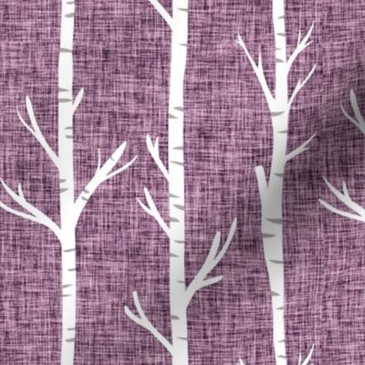 wisteria linen birch trees