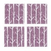 wisteria linen birch trees