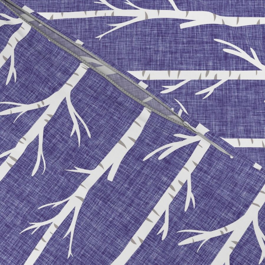 lavender linen no. 1 birch trees