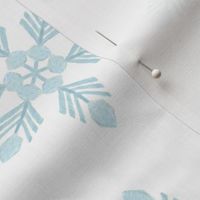 Fluffy Blue Snowflake Pattern