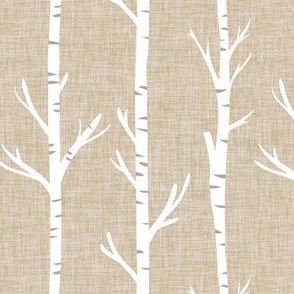 13-2 linen birch trees