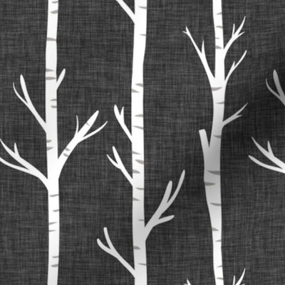 179-13 linen birch trees