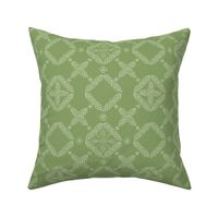 Stitched Tile - Lime - Large
