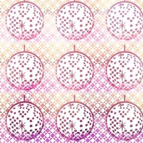 Dusty disco balls - pink 
