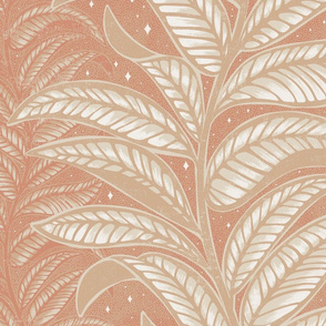 Tropical Vine - extra large - terracotta & sand