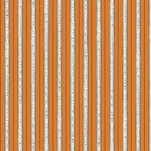cottage stripe - burnt orange
