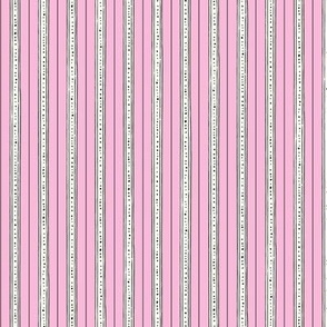 cottage stripe - candy pink