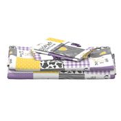 Farm//Love you till the cows come home//I will always love ewe//Purple&Yellow - wholecloth cheater quilt