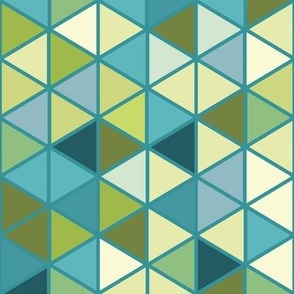 Isometric Triangles-Luminescent Palette