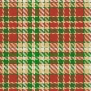 Warm Feelings Plaid in Country Christmas Red Green and Cream