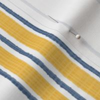 Marigold Blue on White Anderson Stripe