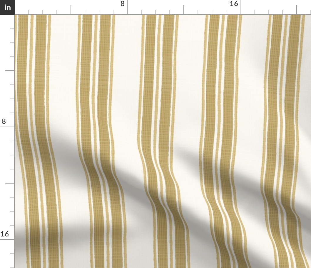 Sepia tones on Cream Anderson Stripe