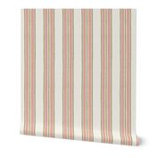 Soft Terracotta and Green  Anderson Stripe