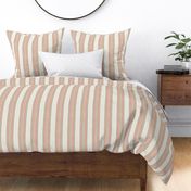 Soft Terracotta and Green  Anderson Stripe
