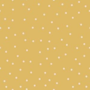 6" Yellow/Cream Polka Dots - Small Scale - Summer Polka Dots