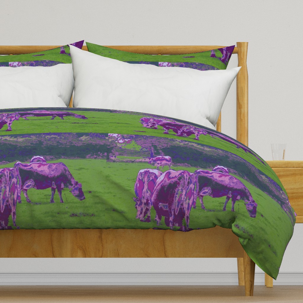 Purple Cows - pillow version