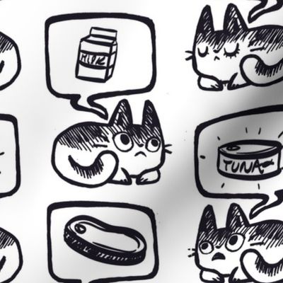 Hungry Cat Pattern