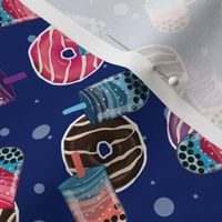 Galaxy Bubble Teas _ Donuts - Blue