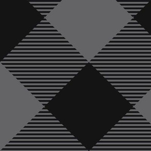 Tartan, Large black-gray diagonal with horizontal stripes