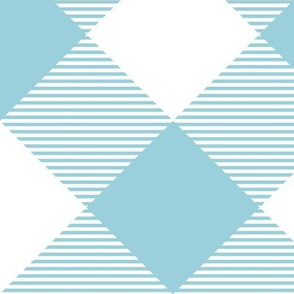 Tartan, Large light sky and white diagonal with horizontal stripes