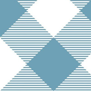 Tartan, Large dark sky and white diagonal with horizontal stripes