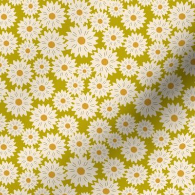 Happy Daisy Florals Lime Green