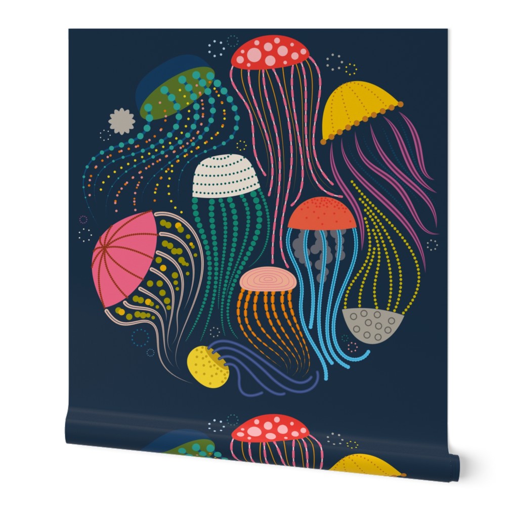 Jar of Jellyfish - 36" ( 1 yard) Circle placment