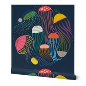 Jar of Jellyfish - 36" ( 1 yard) Circle placment