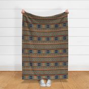 south west blanket greeny brown