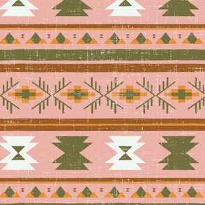 south west blanket pink green