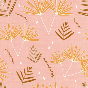 textured palms pink