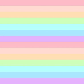 Rainbow Pastel Stripes