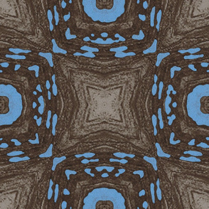 Blue Brown Modern Checkerboard Jumbo