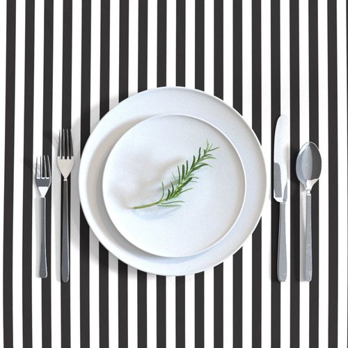 Black and White Stripe - Half Inch Wide