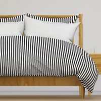 Black and White Stripe - Half Inch Wide