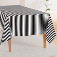 Black and White Stripe - Half Inch Wide