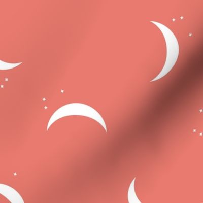 orange crescent moon