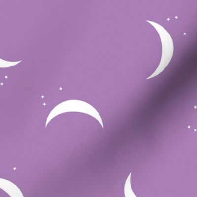 purple crescent moon