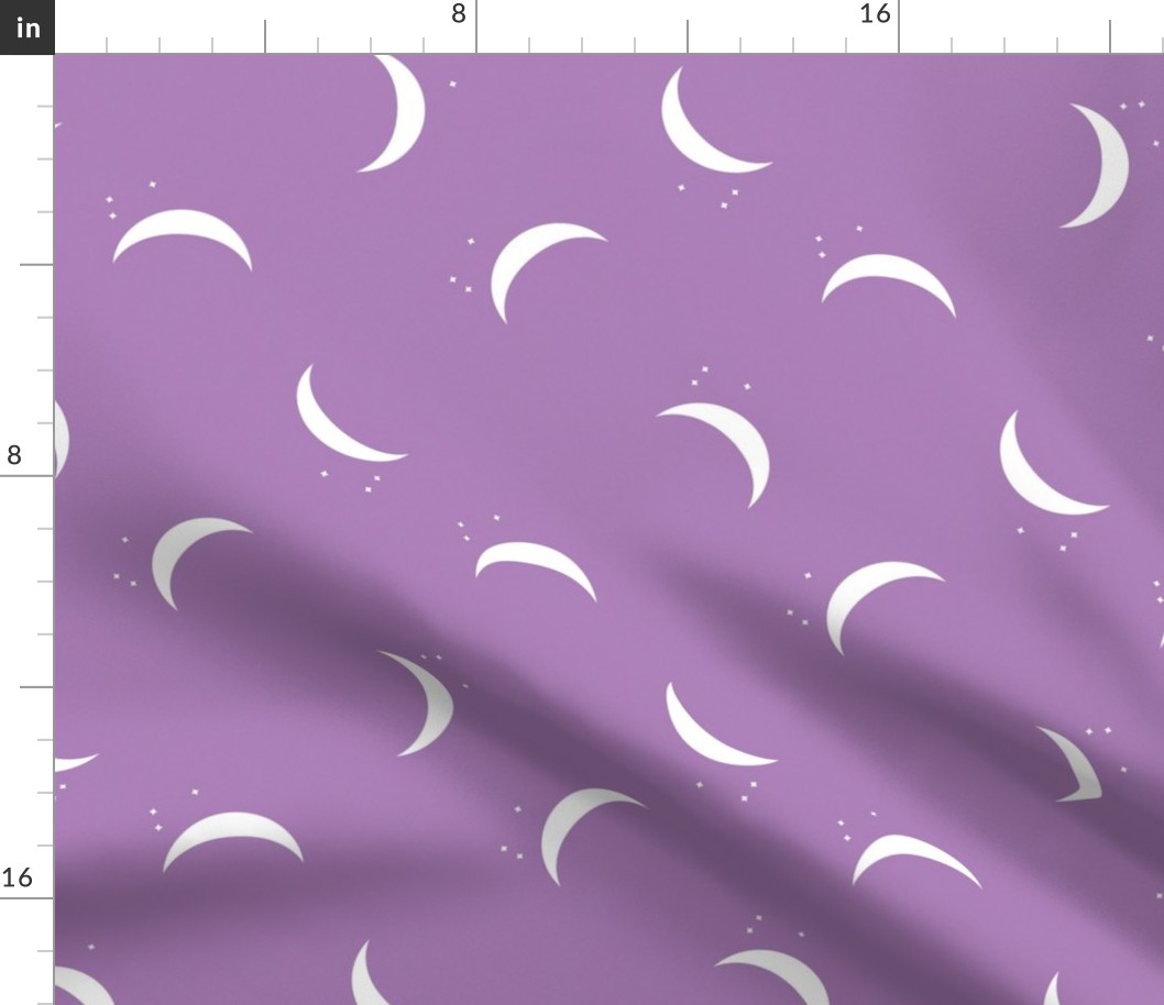 purple crescent moon