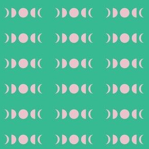 green pink moon phases - large