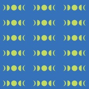 Blue green moon phases - large