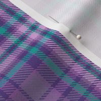Warm Feelings Plaid in Lavender Purples and Turquoise