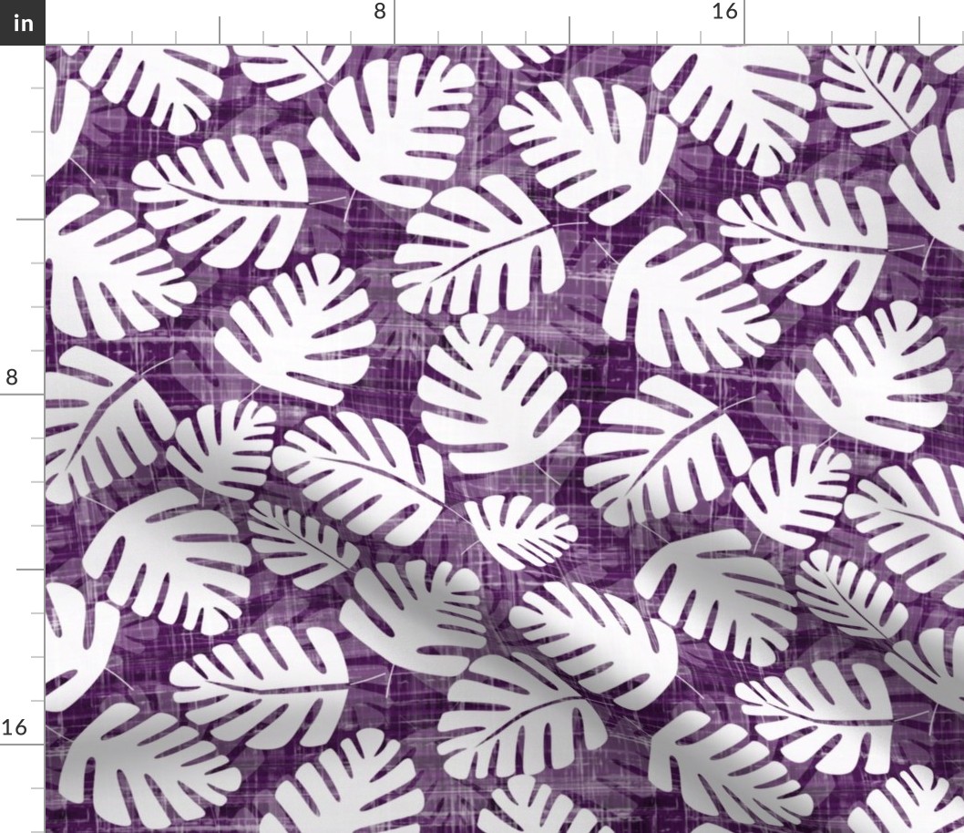 Hawaiian Leaves Purple