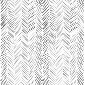 Herringbone Pattern - Gray