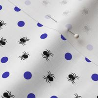 Polka dot und Spiders - ban / dubh / Indigo