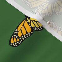 Monarch Butterfly on Hunter Green