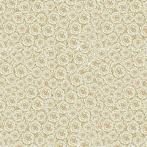 Rococo Roses Beige Pink 