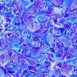 Trippy - azure | abstract shells